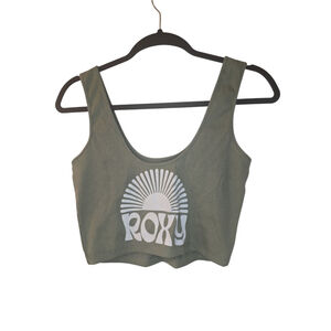 Roxy Women's Crop Tank Top Size M Green